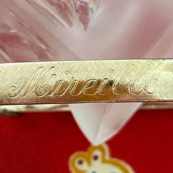 M I R E I L L E - 12K Gold Filled Bangle Bracelet - Picture 1 of 16